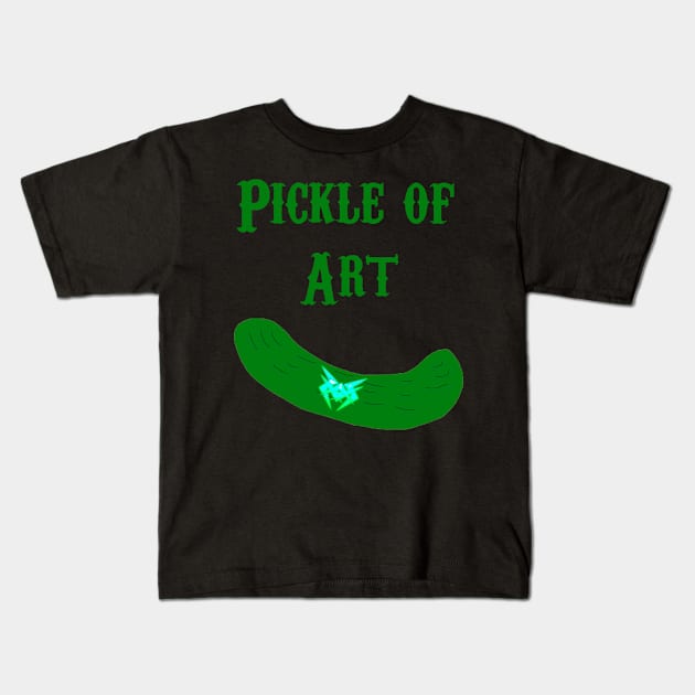 Pickle of Art Merch Kids T-Shirt by WhyVxnom